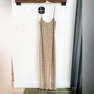 VINTAGE CHAMPAGNE GOLD DRESS